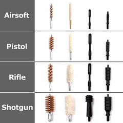Handgun Cleaning Kit Rifle Pistol Shotgun Firearm Brushes IWB OWB Universal Bore