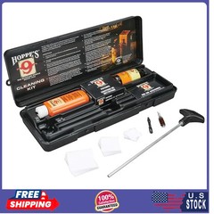 Hoppe’s No. 9 Cleaning Kit for .38 .357 Caliber and 9mm Pistol with Aluminum Rod