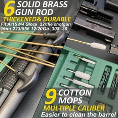 Gun Cleaning Kit, Universal Gun Cleaning, All Caliber, with Mat and Carrying …