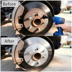 Wheel Hub Cleaning Kit for Power Drill – Includes 1 Adapter and 5 Grinding