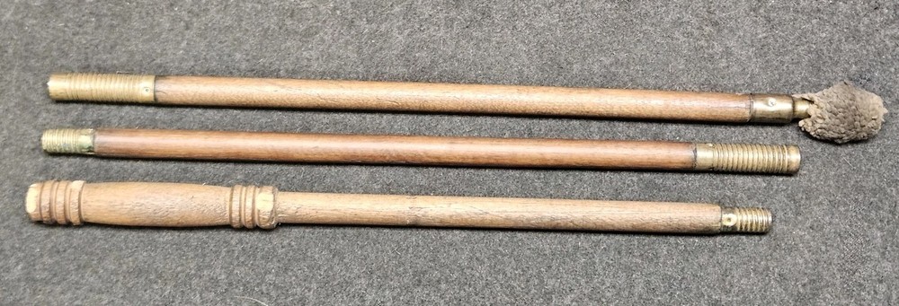 Vintage Wood & Brass Shotgun Cleaning Rod Muzzleloader Black Powder Inline