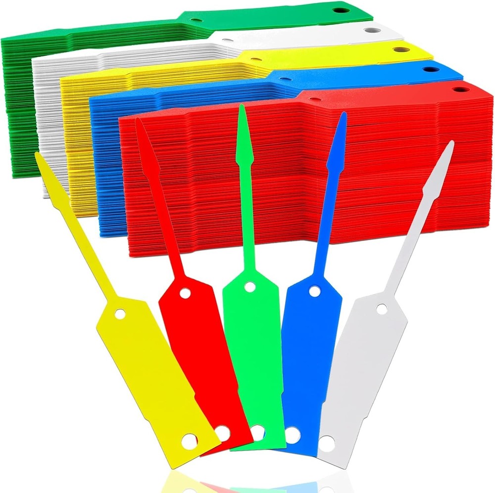 1000 Self-Lock Arrow ID Key Tags for Automotive, Office, Car Parts, Key Rings (4