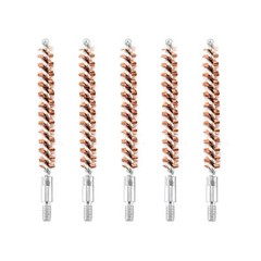 5Pcs Bronze Bristle Bore Cleaning Brush .260 Cal 8×32 Thread with 50 Patches