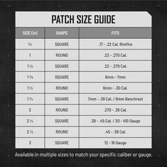 Gun Cleaning Patches 500 Count 2 1/4 Inch Square