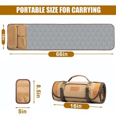 Portable Gun Cleaning Mat Roll Up Pistol Rifle Maintenance Pad Shooting Hunting