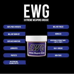 Extreme Weapons Grease (EWG), Reduces Friction and Wear, Grease Lube in Anti-War
