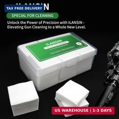 3000/1500PCS Gun Cleaning Patches+CLP Oil,2″x2″ Lint Free Gun Cleaning Cloth,Pro