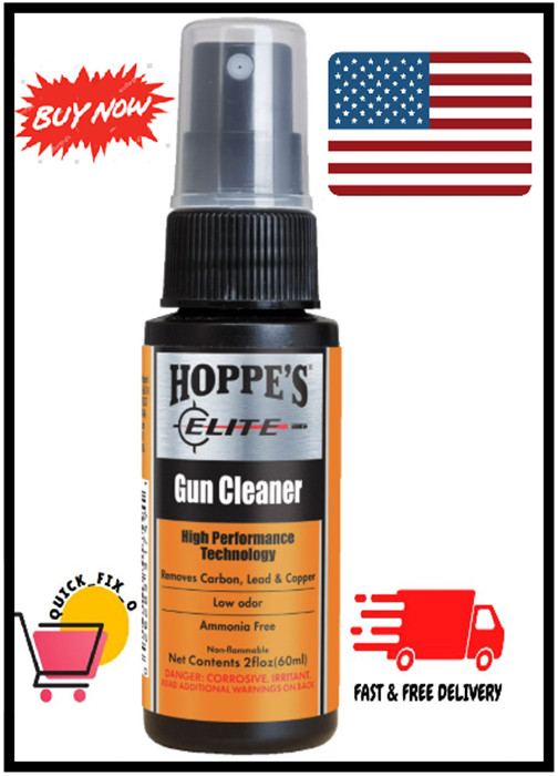 Hoppe’s ELITE GUN CLEANER HIGH PERFORMANCE TECHNILOGY Removes CARBON LEAD COPPER