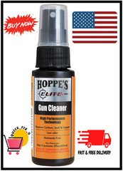 Hoppe’s ELITE GUN CLEANER HIGH PERFORMANCE TECHNILOGY Removes CARBON LEAD COPPER