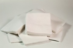 .35-.45 CALIBER/410 GA/8-9MM DRY 2″ SQUARE COTTON PATCHES QTY. 100 / EMSS2043