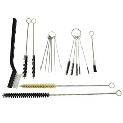 17PCS Spray Gun Rifle Pistol Cleaning Brush Set Black White Nylon Tube Nozzles
