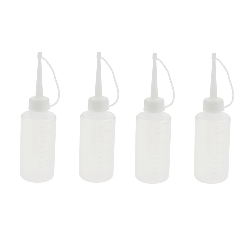 4Pcs 120ML Sewing Machine Oil Bottle Plastic Oiler Long Spout Oiling Bottle f…