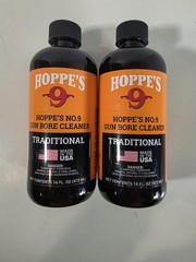 2 Hoppe’s No.9 Gun Bore Cleaner 16oz Bottles