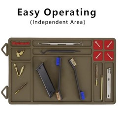 Raiseek Gun Cleaning Mat, Anti-Slip Rubberized Pistol Mat ,Magnetic Maintenance