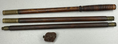 Vintage Wood & Brass 3 Piece Shotgun Cleaning Rod With Soft Tip