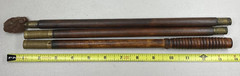 Vintage Wood & Brass 3 Piece Shotgun Cleaning Rod With Soft Tip