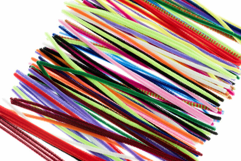 300 12″ Long Chenille Pipe & Rifle Gun Cleaner Stems Arts Crafts Assorted Colors