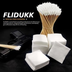 FLIDUKK Gun Cleaning Supplies 1000 PCS Patches +300PCS Pointed…