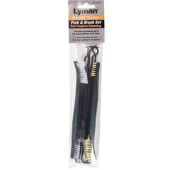 Lyman 04038 Pick & Brush Gun Firearm Cleaning 6 Piece Set w/ Brass/Nylon Brushes