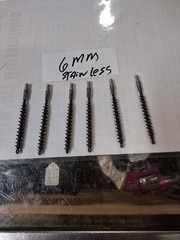 6 Pcs 6mm RMC STAINLESS STEEL Bristle Bore Cleaning Brush