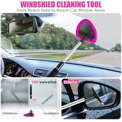 20PCS Car Cleaning Kit, Car Interior Detailing Kit with Red High Power Pink