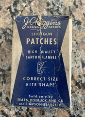VTG Collectible JC Higgins Shotgun Cleaning Patches with Box by Sears Roebuck