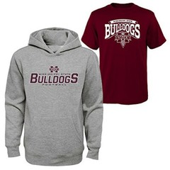 Outerstuff NCAA Youth Boys 8-20 Mississippi State Tee & hood Set,Youth Boys Medi