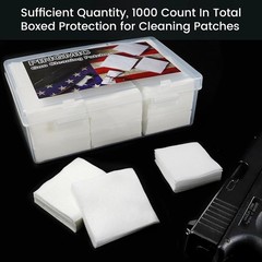 1800/1000/600 Gun Cleaning Patches, Universal Cleaning Patch for Firearms – Lint