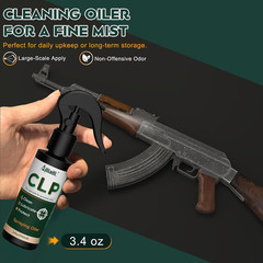 Gun Cleaning Oil Kit – All-In-One CLP Gun Cleaner Set with 3.4Oz Cleaning Oil, 2