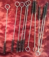 Wire Handled 357, 380, 9mm nylon brushes, ten (10)