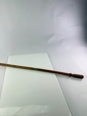 Antique 3 Piece Wood Gun Shotgun Cleaning Rod Brass Fittings Many Jags Brushes