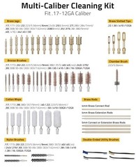 Universal Gun Cleaning Kit for Rifles, Shotguns and Pistols with Accessories