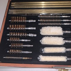 Gunmaster Universal Gun Cleaning Kit in Wood Case Never Used Bore Cleaning Brush