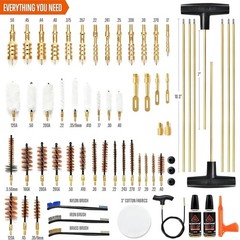 Handgun Cleaning Kit with Durable Brass Brushes and Lengthened Cleaning Rods