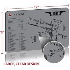 TekMat Original Gun Cleaning Mat – 17″ X 11″ – 1911 Gray