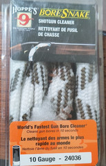 Hoppe’s BoreSnake Shotgun Bore Snake Cleaner 10 Gauge Brass White/Brown 24036