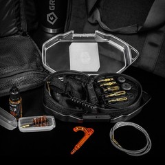 GRITR Deluxe Multi-Caliber Gun Cleaning Kit .17–12GA w/ Bronze Brushes, CLP