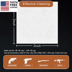 2000/1000/900 Gun Cleaning Patches for Firearms, 2″ Gun Cleaning Cloths Lint Fr