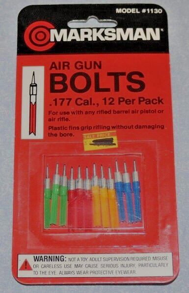 Vintage Marksman Air Gun Bolts, 12ct .177 New in package