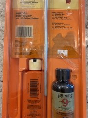 Gun Cleaning Kit for .40, .41 Caliber Pistol Cleaner, Rod, Lube, Brush, Patches