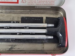 Vintage Sears Roebuck and Co. No.6 20221 12-16 GA Gun Cleaning Kit Metal Case