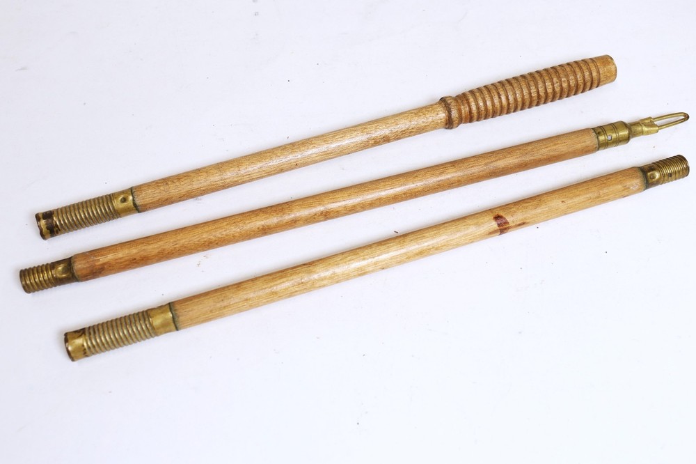 Three Piece Wooden Gun Rod