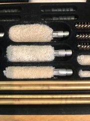 One OUTERS Gun Cleaning Kit Wood Boxed 31 Pc Gun Maintenance Tool Set