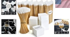 1200-Piece Gun Cleaning Kit: 600 Patches & 600 Pointed Swabs for All Calibers