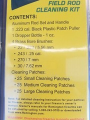 New Remington Field Rod Cleaning Kit Case Patches Brushe .22 .223 .243 .270 .30
