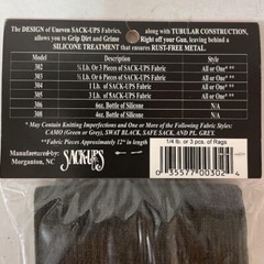 Gun Wipes By Sack-Up Black Tubular Constructed 3 Pack Silicone Treated Fabric