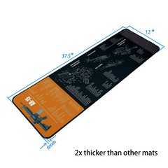 Gun Cleaning Mat for Rifle Pistol Shotgun 37 x 12”,Magnetic Surface Thick Mat