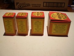 Vtg 4 Hoppe’s Gun Cleaning Patches No 1 2 3 & 5 12-16 Gauge Boxes .22-.270-.35