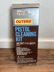 Vintage Outers Pistol Cleaning Kit 44/45 Caliber w/ Hard Storage Case Never Used