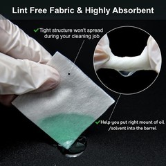 1800/1000/600 Gun Cleaning Patches, Universal Cleaning Patch for Firearms – Lint